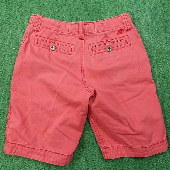 AEROPOSTALE FLAT FRONT RED CHINO SHORTS MENS SIZE 27 **READ** - Picture 5 of 8